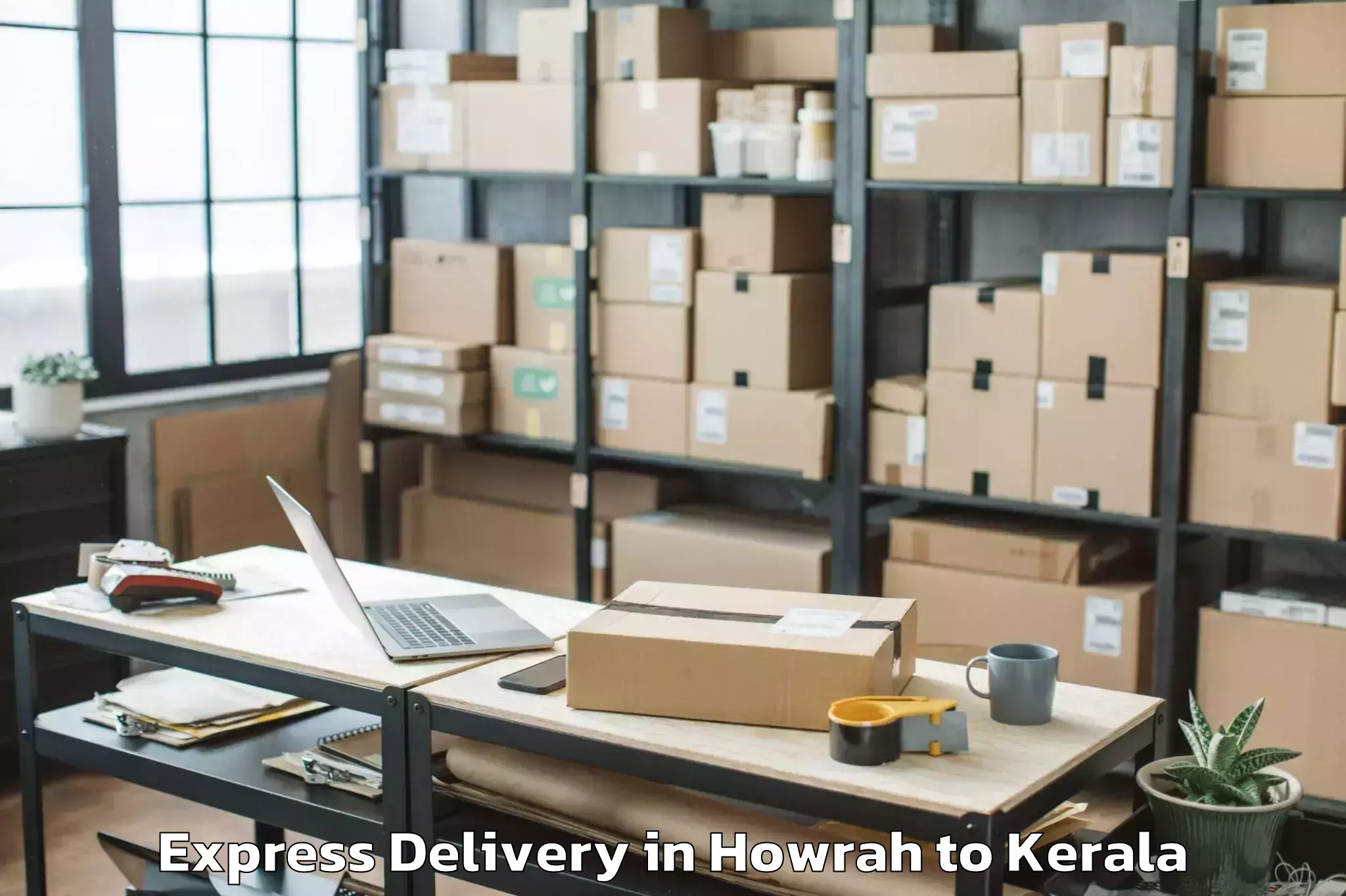 Affordable Howrah to Gold Souk Grande Mall Kochi Express Delivery